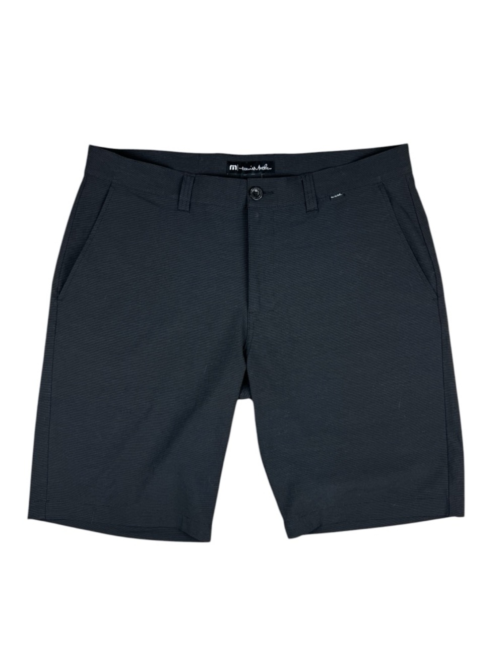 Travis Mathew Shorts Mens 35 Black Beck Short Golf Performance Tech Stretch